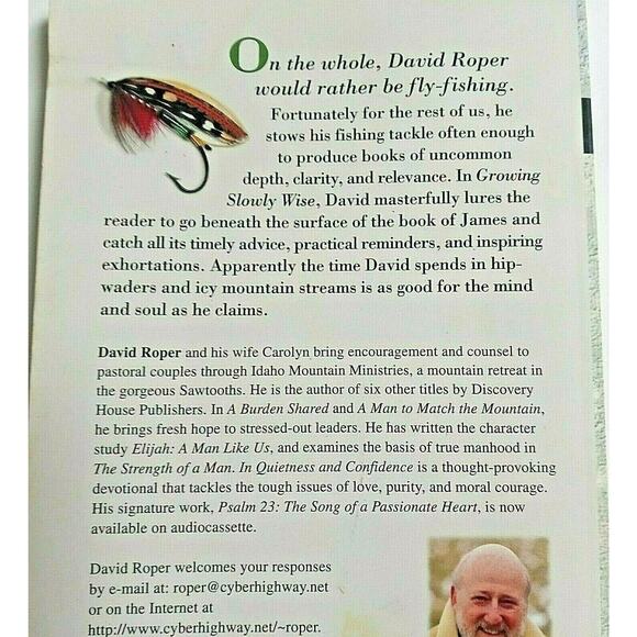 Growing Slowly Wise : Building a Faith That Works 2000 Book on Wisdom D. Roper - Picture 8 of 11